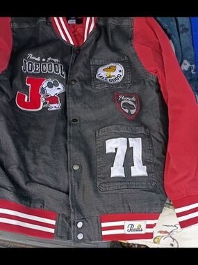 Men's Snoopy Jacket Dead Stock Limited Edition Joe Cool Size Large